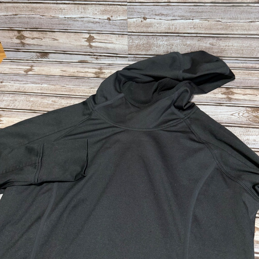 Athleta Black Long Sleeve Hooded‎ Athletic Top Women's Size L